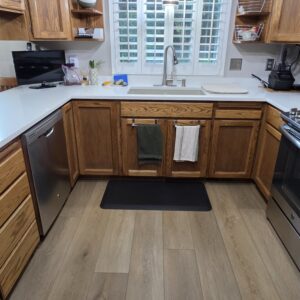 Clean kitchen after a house cleaning in Kitsap County.